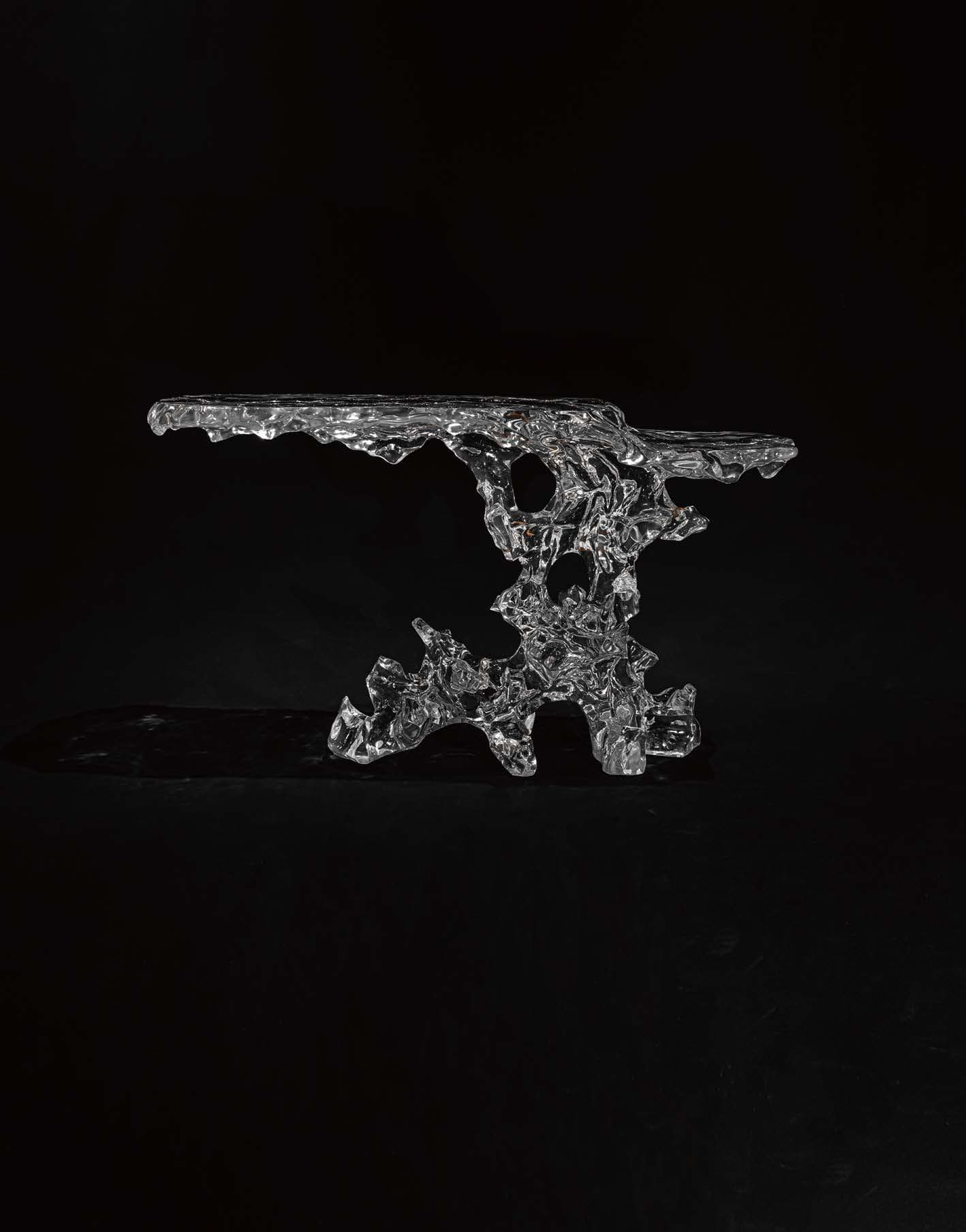 Stone Language Console Table - Entryway Hero