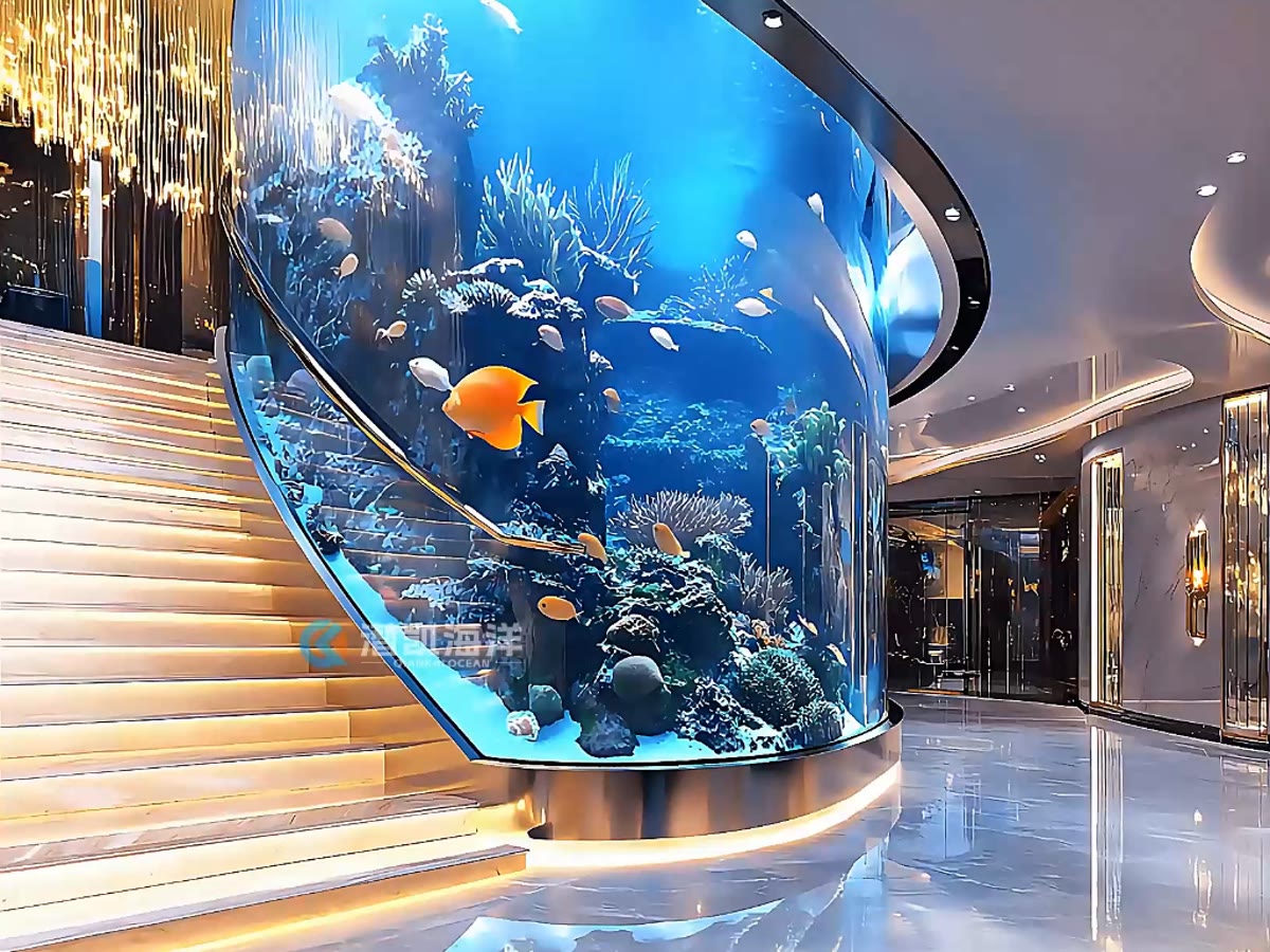 Acrylic aquarium dome application